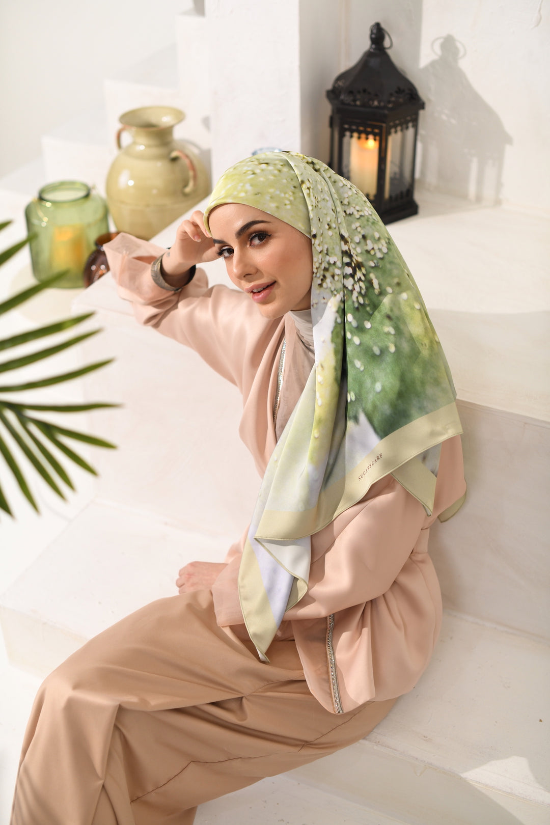 YES Eid of Hope Square Mixed Satin Silk in Ketupat