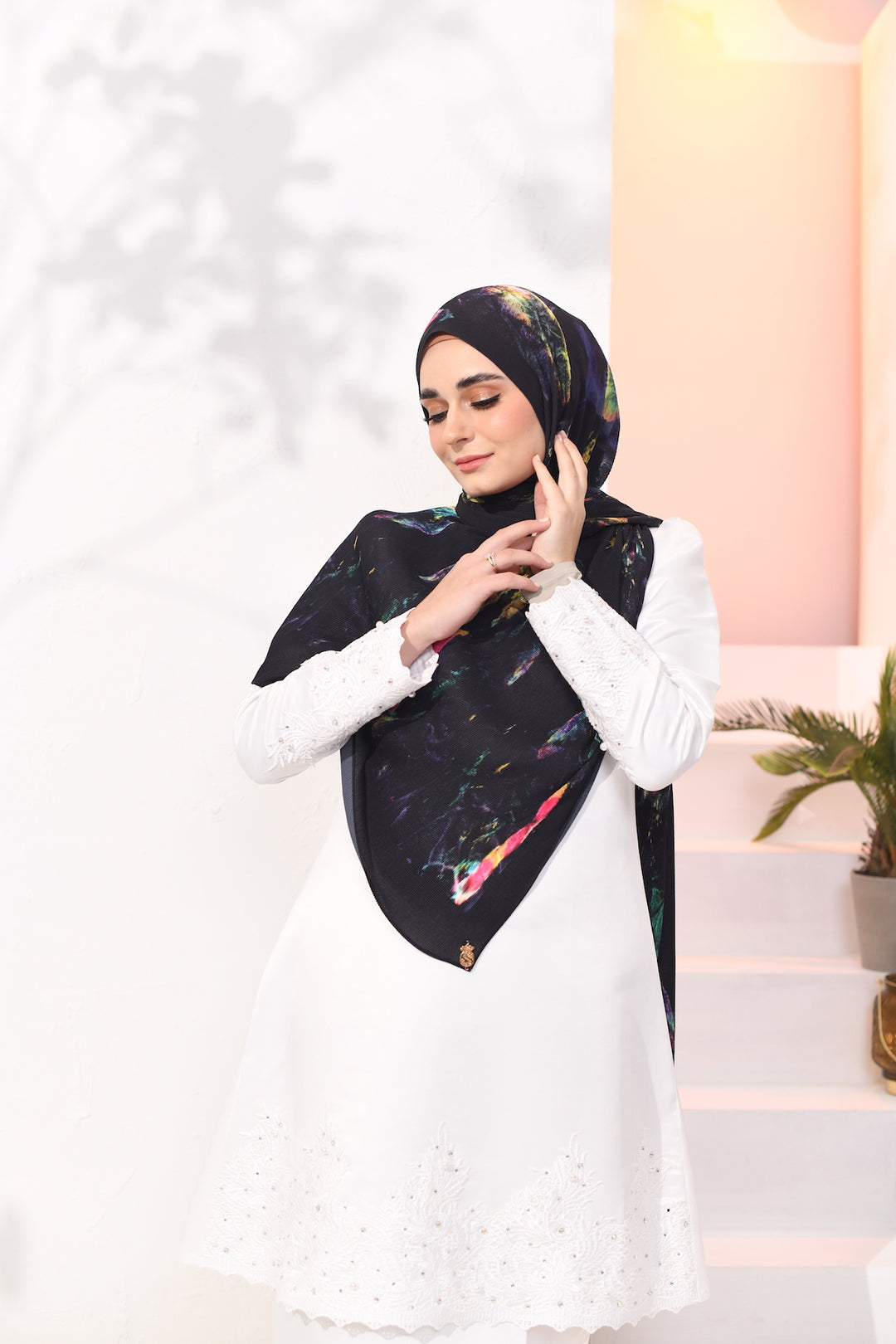 (SAMPLE) (Full Pleats) MOORISH Shawls in Arabian Night