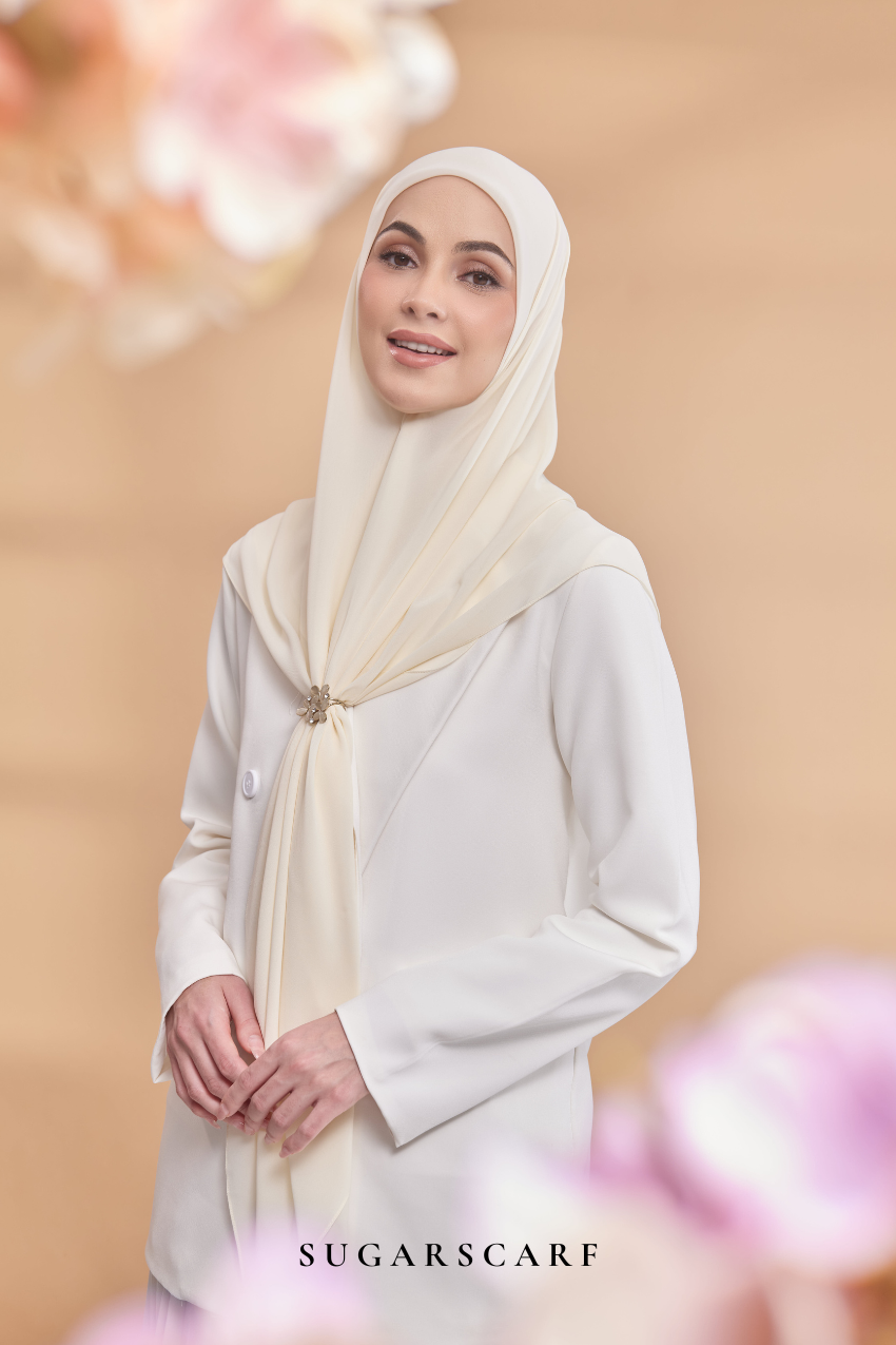 YES DEFECT - Emily Lux Chiffon ( Refresh - Pearl )