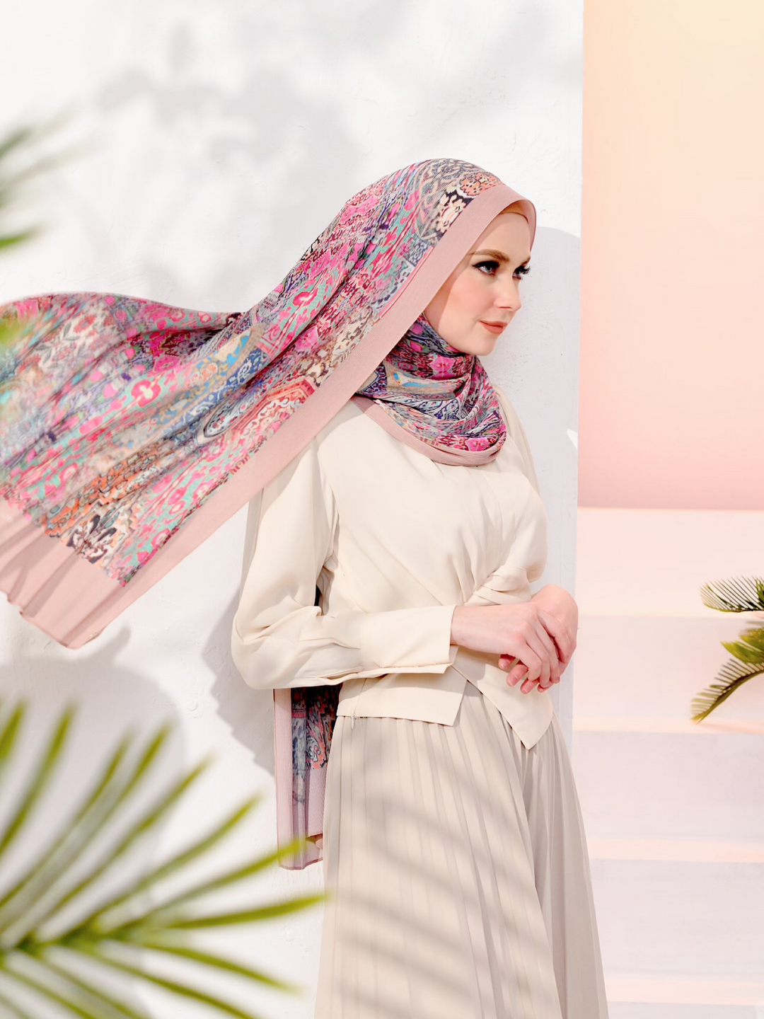 Sample - (Full Pleats) MOORISH Shawls in Princess