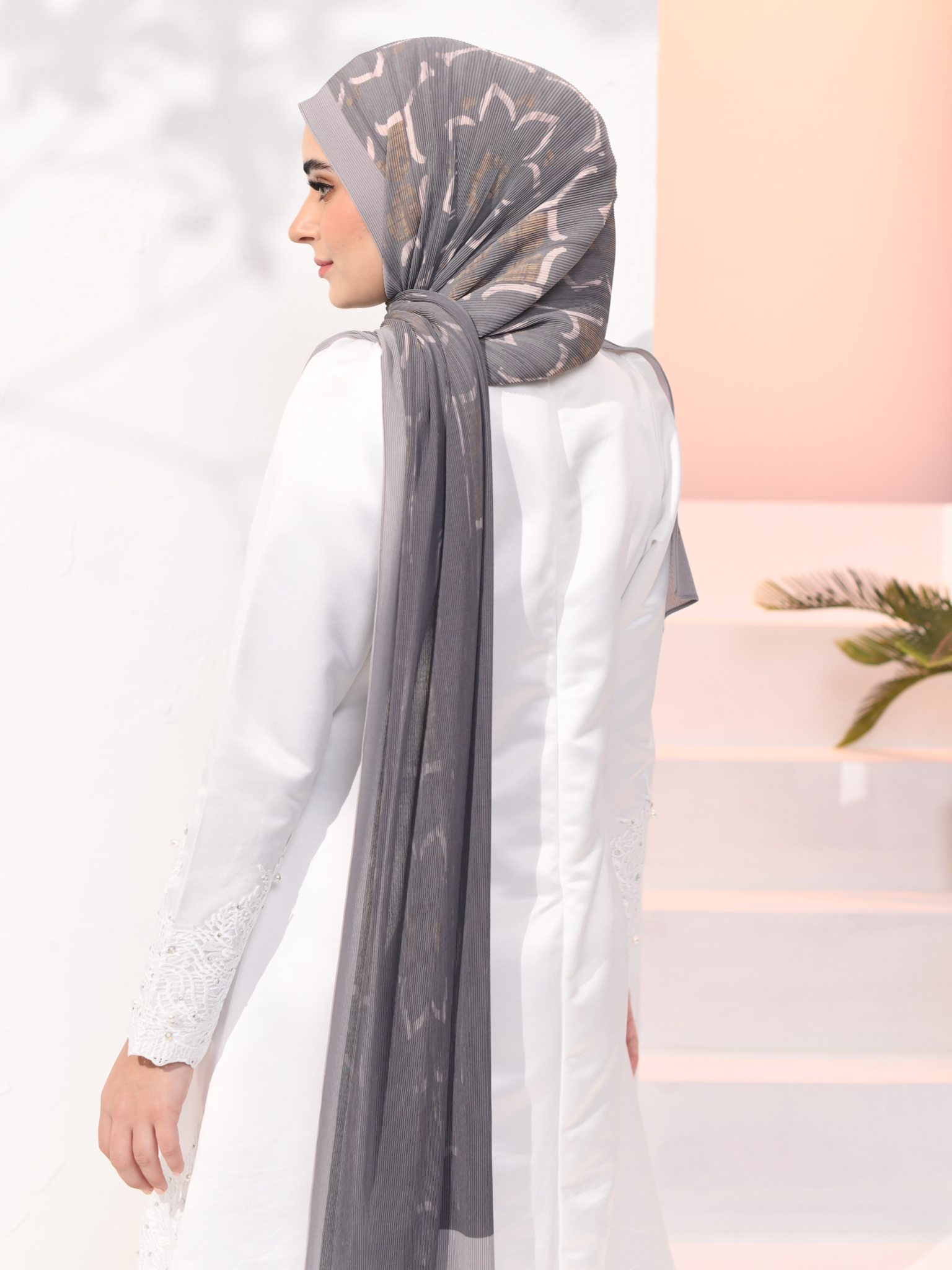 (SAMPLE) (Full Pleats) MOORISH Shawls in Moorish Delight