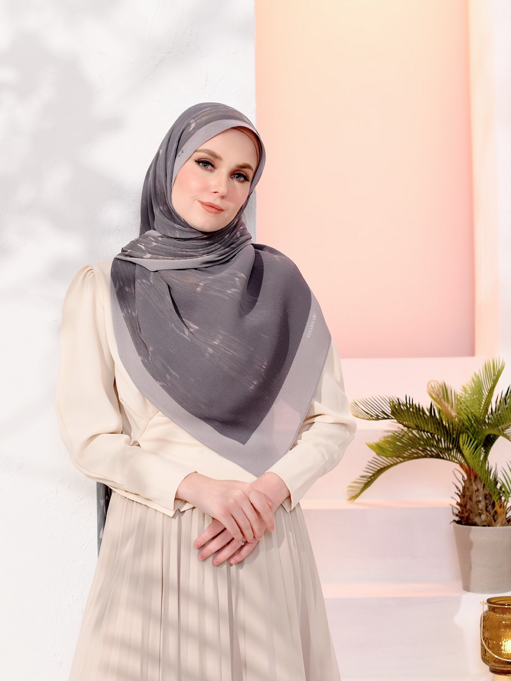 (SAMPLE) (Full Pleats) MOORISH Shawls in Moorish Delight