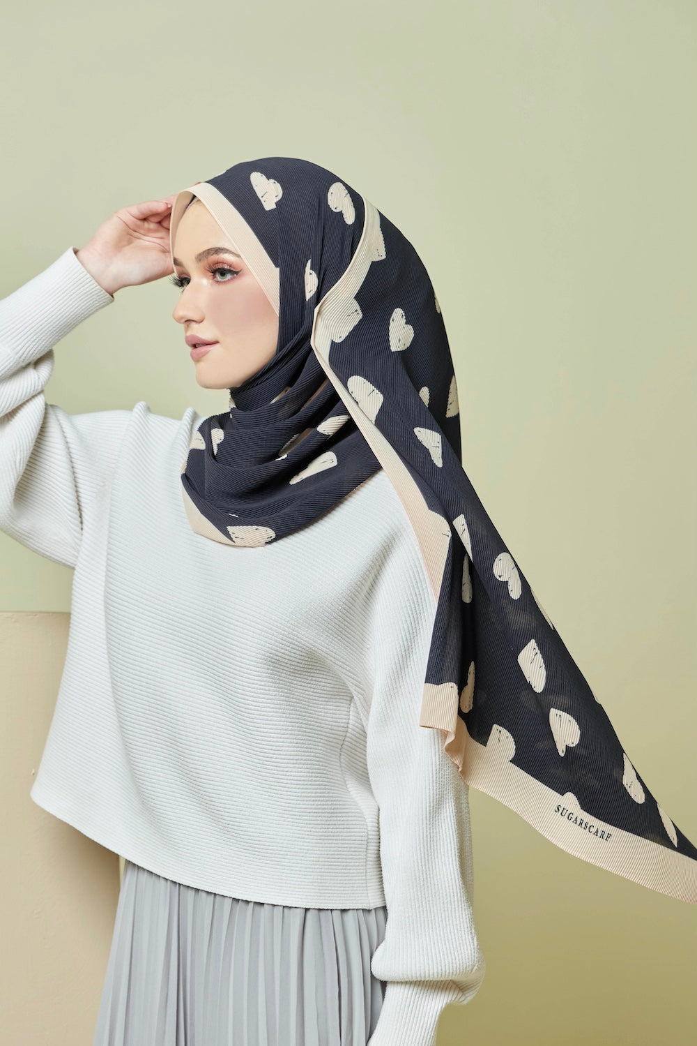 (SAMPLE) (PLEATS WIDE) #EyeCandyLove in Espresso