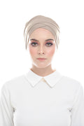 Classic Inner Hana Snow Cap ( Tieback ) - Layered Style (Cloud Gray)