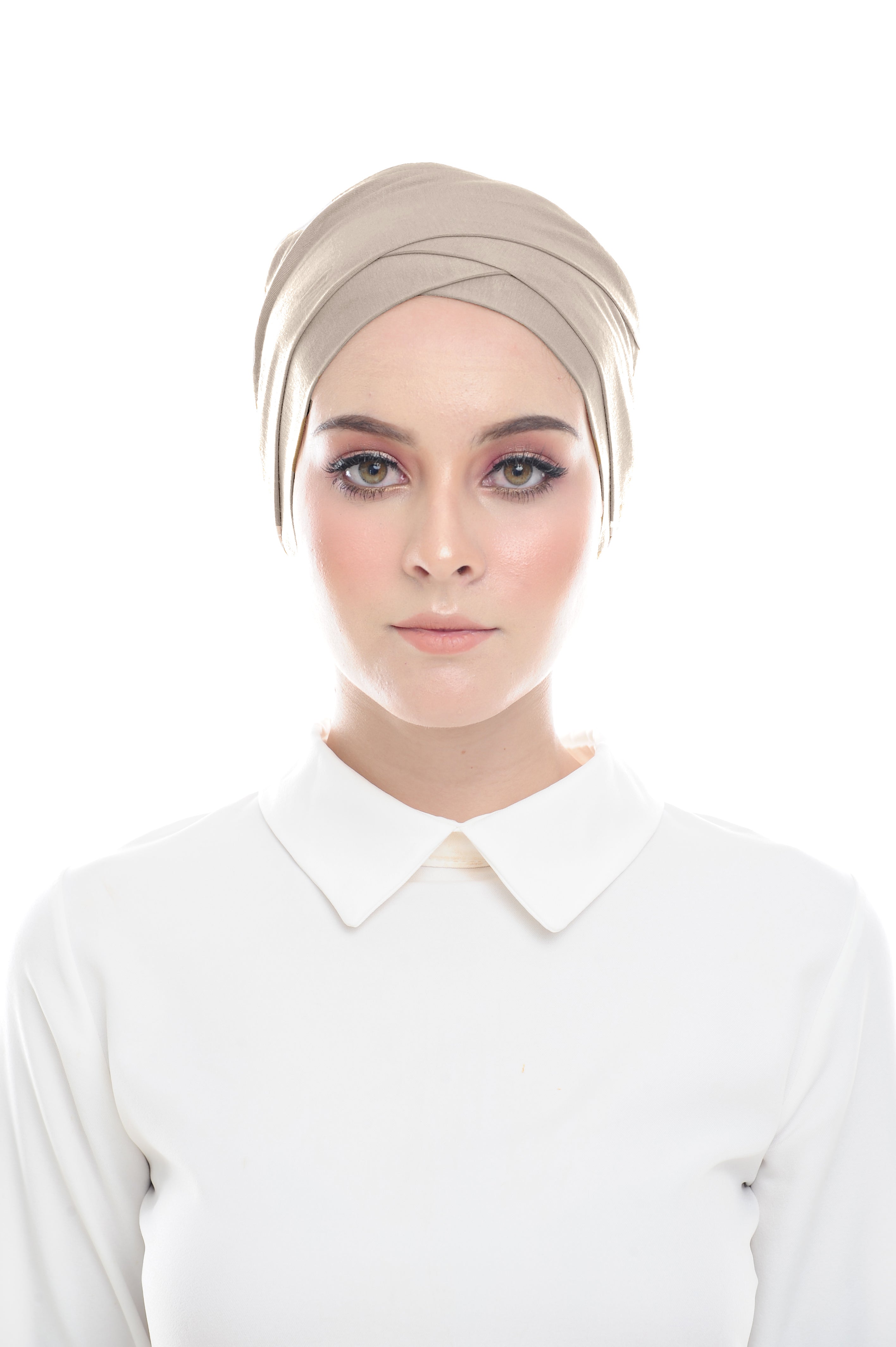 Classic Inner Hana Snow Cap ( Tieback ) - Layered Style (Cloud Gray)