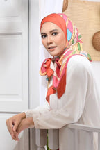 YES DEFECT - ( Long Scarf ) RONA Shawl Mixed Satin Silk  ( Kak Lang )
