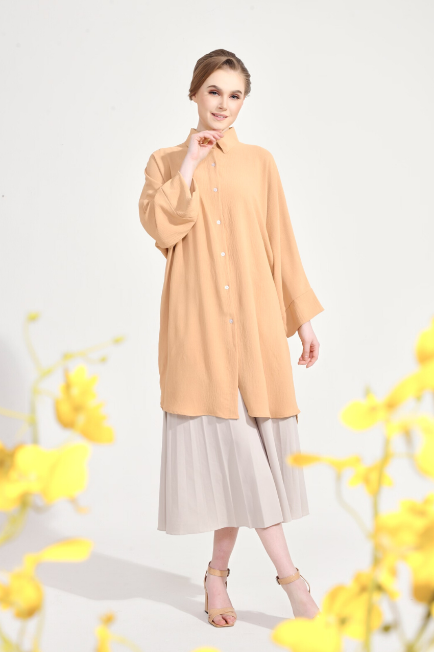 Dal–Mi Oversized Top in Luxe Mellow