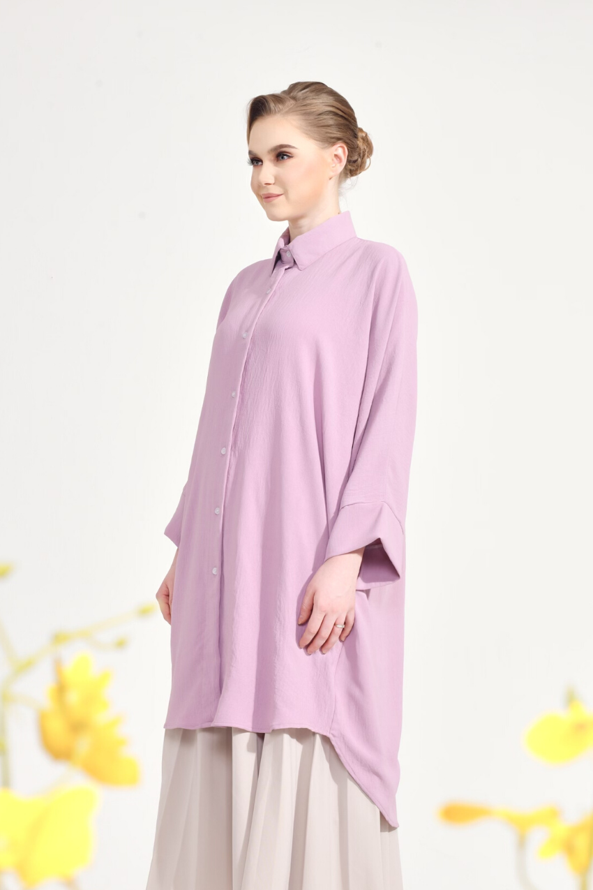 Dal–Mi Oversized Top in Pretty Purple