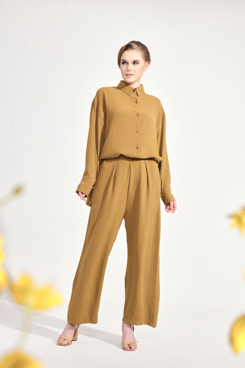 SE–RI Casual Set in Olive Mocktail