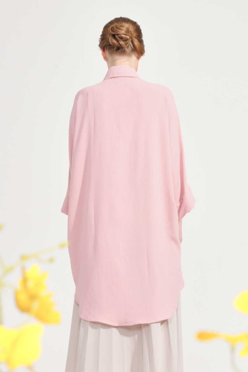 Dal–Mi Oversized Top in Sweetest Pink