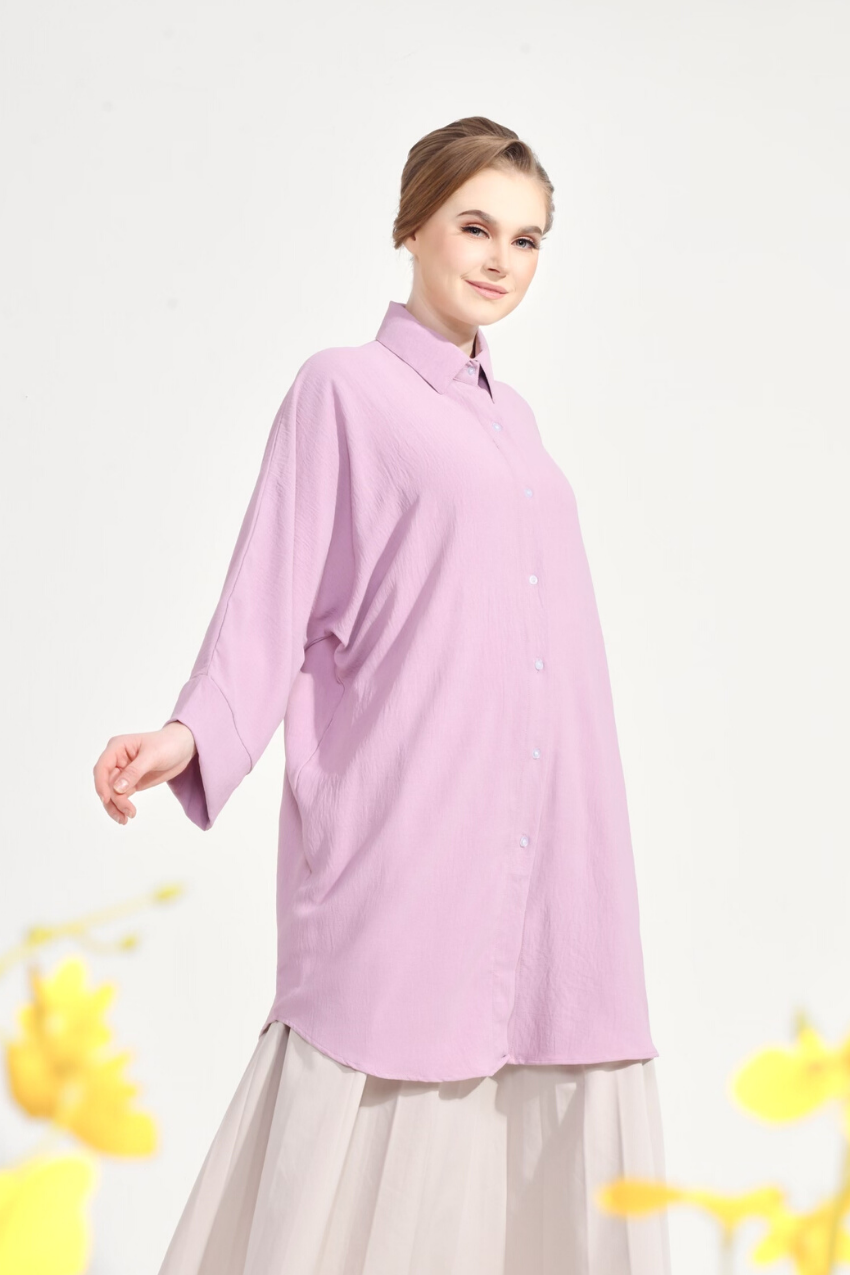 Dal–Mi Oversized Top in Pretty Purple