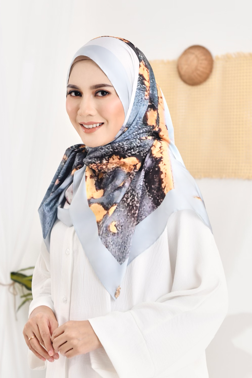 Shawl Long Scarf mixed satin silk mixed satin silk