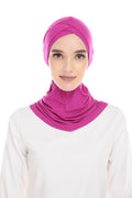MagicFitInner Inner neck Tieback Sugarscarf -  Fushia ( Free Size ) - Double Cross Style