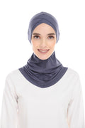 MagicFitInner InnerNeck Tieback Sugarscarf -  Gray ( Free Size ) - Double Cross Style