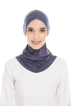 MagicFitInner InnerNeck Tieback Sugarscarf -  Gray ( Free Size ) - Double Cross Style