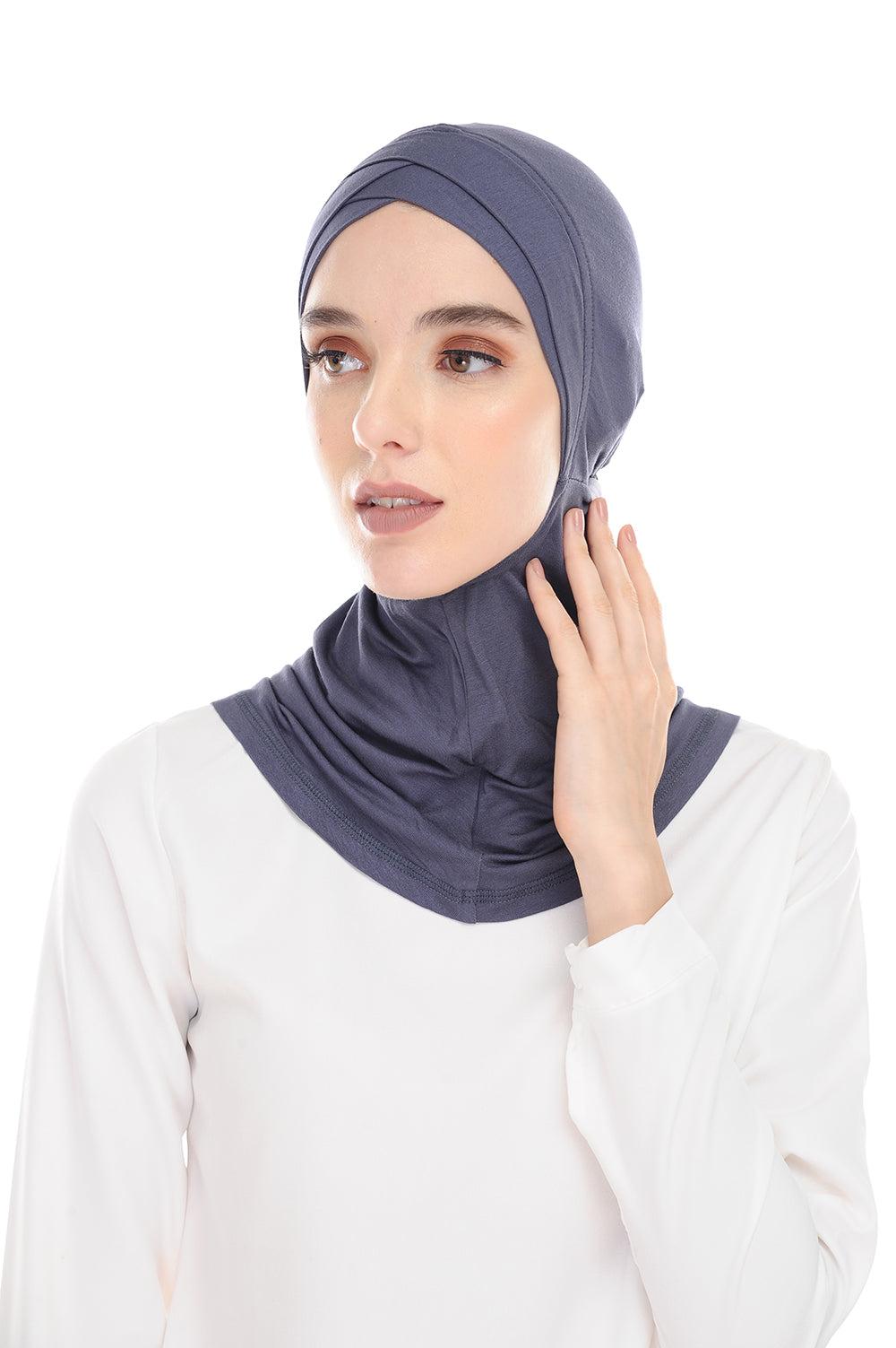 MagicFitInner InnerNeck Tieback Sugarscarf -  Gray ( Free Size ) - Double Cross Style