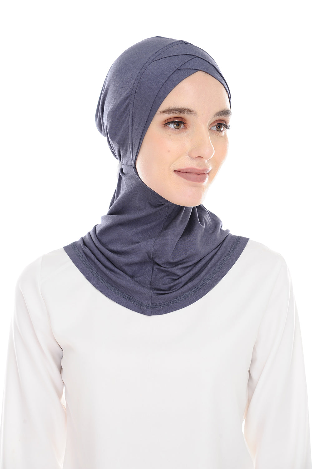 MagicFitInner InnerNeck Tieback Sugarscarf -  Gray ( Free Size ) - Double Cross Style