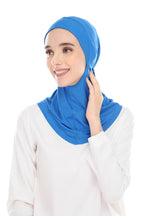 MagicFitInner Inner neck Tieback Sugarscarf - Azure Blue ( Free Size ) -  Round Style