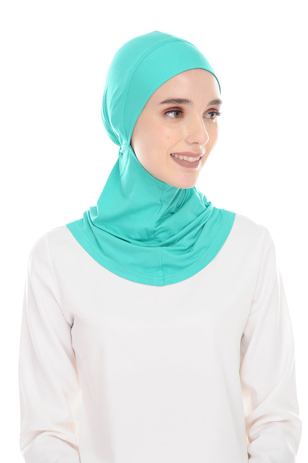 MagicFitInner Inner neck Tieback Sugarscarf - Turquoise ( Free Size ) -  Round Style