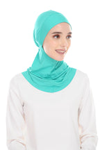MagicFitInner Inner neck Tieback Sugarscarf - Turquoise ( Free Size ) -  Round Style