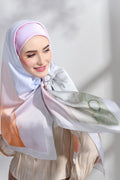 YES ( Square ) Dolce Mixed Satin Silk ( Orange Punch )