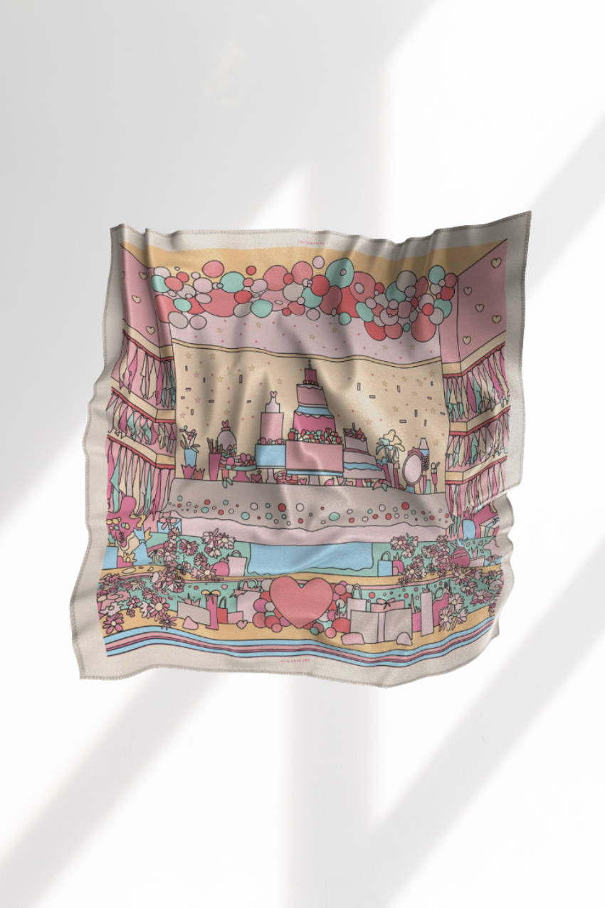 YES DEFECT -  Close To Heart Mixed Satin Silk SQUARE Edition