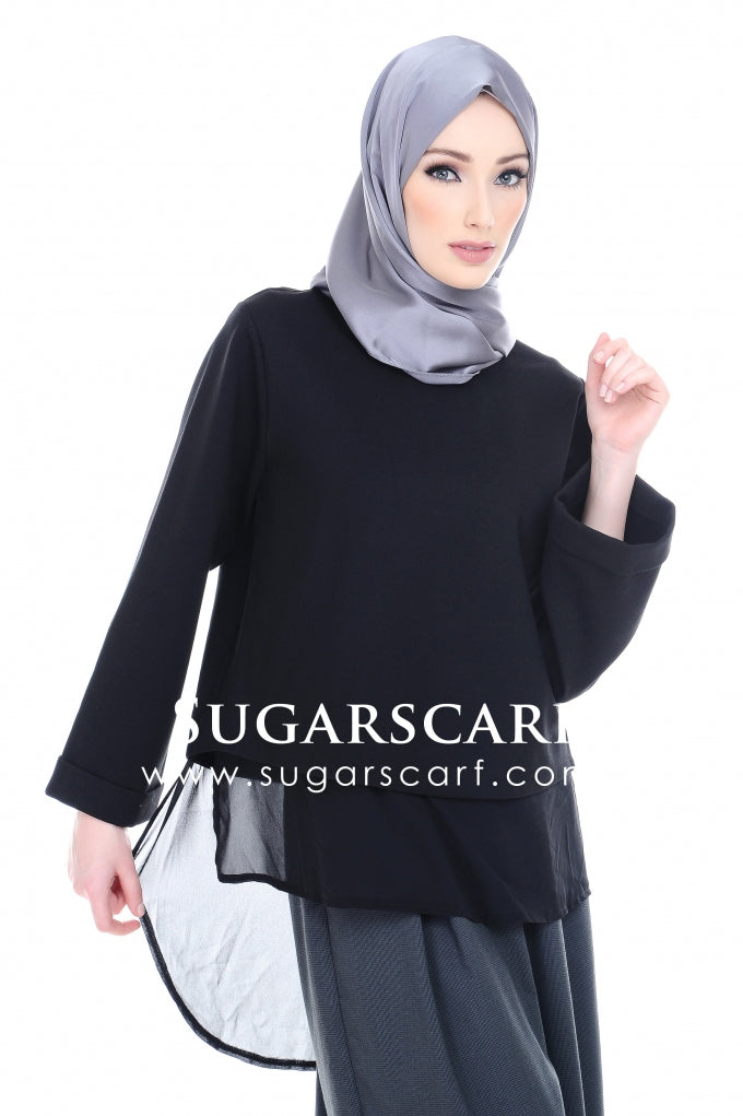 Kayla Top Black - Sugarscarf